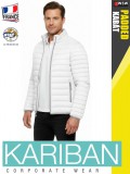 Kariban LIGHTWEIGHT PADDED WHITE férfi bélelt kabát - munkaruha