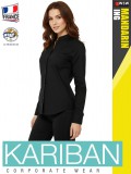 Kariban MANDARIN BLACK női ing blúz - munkaruha