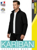 Kariban SOFTSHELL BLACK férfi technikai kabát - munkaruha