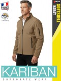 Kariban SOFTSHELL CAMEL férfi technikai kabát - munkaruha