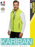 Kariban SOFTSHELL FLOUYELLOW férfi technikai softshell mellény - munkaruha
