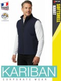 Kariban SOFTSHELL NAVY férfi technikai softshell mellény - munkaruha