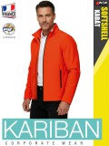 Kariban SOFTSHELL ORANGE férfi technikai kabát - munkaruha
