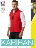 Kariban SOFTSHELL RED férfi technikai softshell mellény - munkaruha