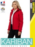 Kariban SOFTSHELL RED kapucnis női kabát - munkaruha
