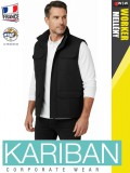 Kariban WORKER BLACK technikai férfi mellény - munkaruha