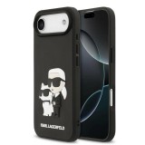 Karl Lagerfeld 3D Rubber Karl and Choupette tok iPhone 17 Air készülékhez fekete