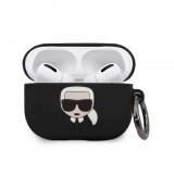 Karl Lagerfeld Apple Airpods Pro szililkon tok, fekete, KLACAPSILGLBK (119705) - Fülhallgató tok