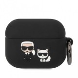 Karl Lagerfeld Apple Airpods Pro tok fekete KLACAPSILKCK