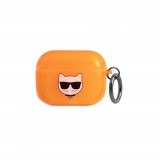 Karl Lagerfeld Apple Airpods Pro tok narancs (KLAPUCHFO) (123590) - Fülhallgató tok