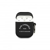 Karl Lagerfeld Apple Airpods szililkon tok, fekete, KLACA2SILRSGBK (122836) - Fülhallgató tok