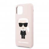 Karl Lagerfeld Apple iPhone 11 szilikon tok pink (KLHCN61SLFKPI) (KLHCN61SLFKPI) - Telefontok