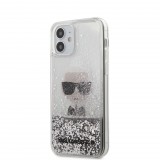 Karl Lagerfeld Apple iPhone 12 Mini tok átlátszó ezüst (KLHCP12SGLIKSL) (KLHCP12SGLIKSL) - Telefontok
