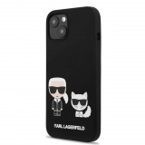 Karl Lagerfeld Apple Iphone 13 Mini Karl et Choupette fekete tok (KLHCP13SSSKCK) (KLHCP13SSSKCK) - Telefontok