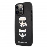 Karl Lagerfeld Apple Iphone 13 Pro Karl et Choupette fekete tok (KLHCP13LSAKICKCBK) (KLHCP13LSAKICKCBK) - Telefontok