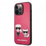 Karl Lagerfeld Apple Iphone 13 Pro Karl et Choupette pink-fekete tok (KLHCP13LPCUSKCP) (KLHCP13LPCUSKCP) - Telefontok