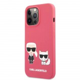 Karl Lagerfeld Apple Iphone 13 Pro Karl et Choupette pink tok (KLHCP13LSSKCP) (KLHCP13LSSKCP) - Telefontok
