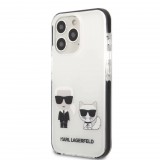 Karl Lagerfeld Apple iPhone 13 Pro Karl et Choupette tok, fehér (KLHCP13LTPEKCW) (KLHCP13LTPEKCW) - Telefontok