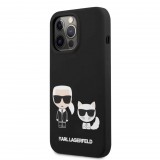 Karl Lagerfeld Apple Iphone 13 Pro Karl et Choupette tok fekete (KLHCP13LSSKCK) (KLHCP13LSSKCK) - Telefontok