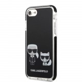 Karl Lagerfeld Apple iPhone 7/8/SE (2020)/SE (2022) Karl et Choupette tok fekete (KLHCI8TPEKCK) (KLHCI8TPEKCK) - Telefontok