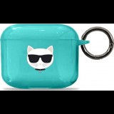 Karl Lagerfeld CHOUPETTE HEAD szilikon tok (ütésállóság, karabíner) RÓZSASZÍN Apple AirPods 3 (KLA3UCHFL) (KLD570BLU)