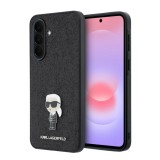 Karl Lagerfeld Fixed Glitter Metal Ikonik Samsung Galaxy A57 tok, fekete