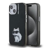 Karl Lagerfeld IML Aquarelle Choupette tok iPhone 15 készülékhez fekete