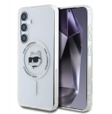 Karl Lagerfeld IML Choupette Head MagSafe Samsung S931 Galaxy S25 hátlapvédő tok átlátszó (KLHMS25SHLSCHH)