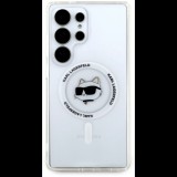 Karl Lagerfeld IML Choupette Head Samsung Galaxy S25 Ultra átlátszó MagSafe tok (KLHMS25LHLSCHH)