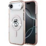 Karl Lagerfeld IML IML Choupette Sketch Logo MagSafe tok iPhone Air rózsaszínhez