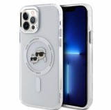 Karl Lagerfeld IML K&CH Heads Metal Frame MagSafe Apple iPhone 16e (6.1) hátlapvédő tok átlátszó (KLHMPSE4HLSKCH)