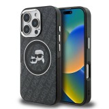 Karl Lagerfeld IML K&CH Heads Repeated Logo MagSafe tok iPhone 16 Pro Max készülékhez fekete