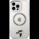 Karl Lagerfeld IML Karl and Choupette NFT iPhone 13 Pro Max átlátszó MagSafe hátlap tok (KLHMP13XHNKCIT)