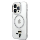 Karl Lagerfeld IML Karl and Choupette NFT MagSafe Apple iPhone 16e (6.1) hátlapvédő tok átlátszó (KLHMPSE4HNKCIT)