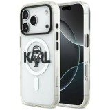 Karl Lagerfeld IML Karl Sketch Logo MagSafe tok az iPhone 17 Pro Clear számára
