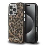 Karl Lagerfeld IML Leopard MagSafe tok iPhone 16 Pro Max készülékhez barna