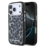 Karl Lagerfeld IML Leopard MagSafe tok iPhone 17 Pro készülékhez szürke