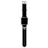 Karl Lagerfeld KLAWLSLCK Apple Watch Strap 42/44 / 45mm black / black strap Silicone Choupette Heads
