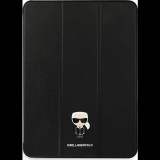 Karl Lagerfeld Klfc12Okmk iPad 12.9" Pro 2021 Könyvtok Fekete Saffiano Karl Iconic (KLFC12OKMK)