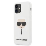 Karl Lagerfeld KLHCP12SSLKHWH iPhone 12 mini 5,4" fehér kemény tok Szilikon Karl&#039;s Head