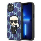 Karl Lagerfeld KLHCP13MPMNIKBL iPhone 13 6,1" keménytok kék Monogram ikonikus Patch