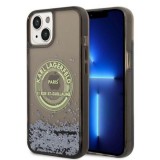 Karl Lagerfeld KLHCP14MLCRSGRK iPhone 14 Plus 6,7" fekete keménytok folyékony Glitter RSG