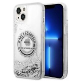 Karl Lagerfeld KLHCP14MLCRSGRS iPhone 14 Plus 6,7" ezüst keménytok folyékony Glitter RSG