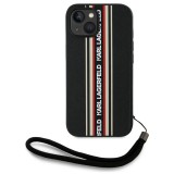 Karl Lagerfeld KLHCP15SPAMSCNSR Saffiano Athleisure Stripes Cord tok iPhone 15 - piros