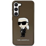 Karl Lagerfeld KLHCS23MHNIKTCK Samsung Galaxy S23+ S916 fekete keménytok ikonikus Karl Lagerfeld