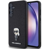 Karl Lagerfeld KLHCSA55GKNPSK Fixed Glitter Ikonik Logo Metal Pin keménytok Samsung Galaxy A55 - fekete
