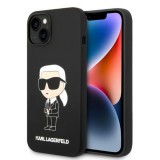 Karl Lagerfeld KLHMP14MSNIKBCK iPhone 14 Plus 6.7" keménytok fekete/fekete szilikon Ikonik Magsafe Ikonik Magsafe