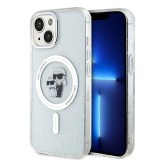 Karl Lagerfeld KLHMP15MHGKCNOT iPhone 15 Plus 6.7" átlátszó keménytok Karl&Choupette Glitter MagSafe