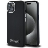 Karl Lagerfeld KLHMP15SPGMSRPK FW Metal Plate MagSafe-kompatibilis tok iPhone 15 - fekete