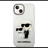 Karl Lagerfeld Liquid Glitter Karl and Choupette NFT Apple iPhone 14  hátlap tok átlátszó (KLHCP14SHNKCTGT) (KLHCP14SHNKCTGT) - Telefontok